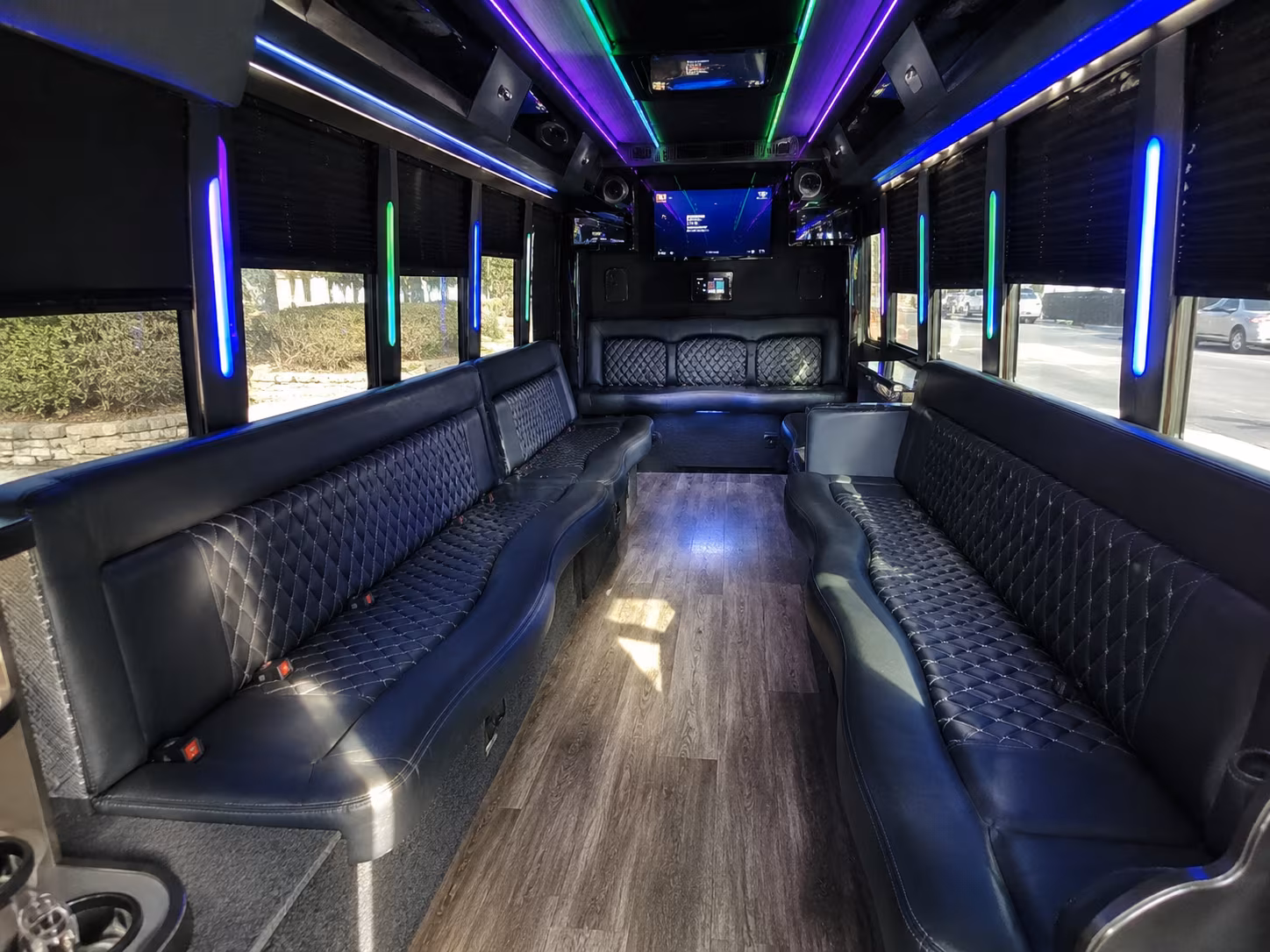 15 Passenger Party Bus Inside