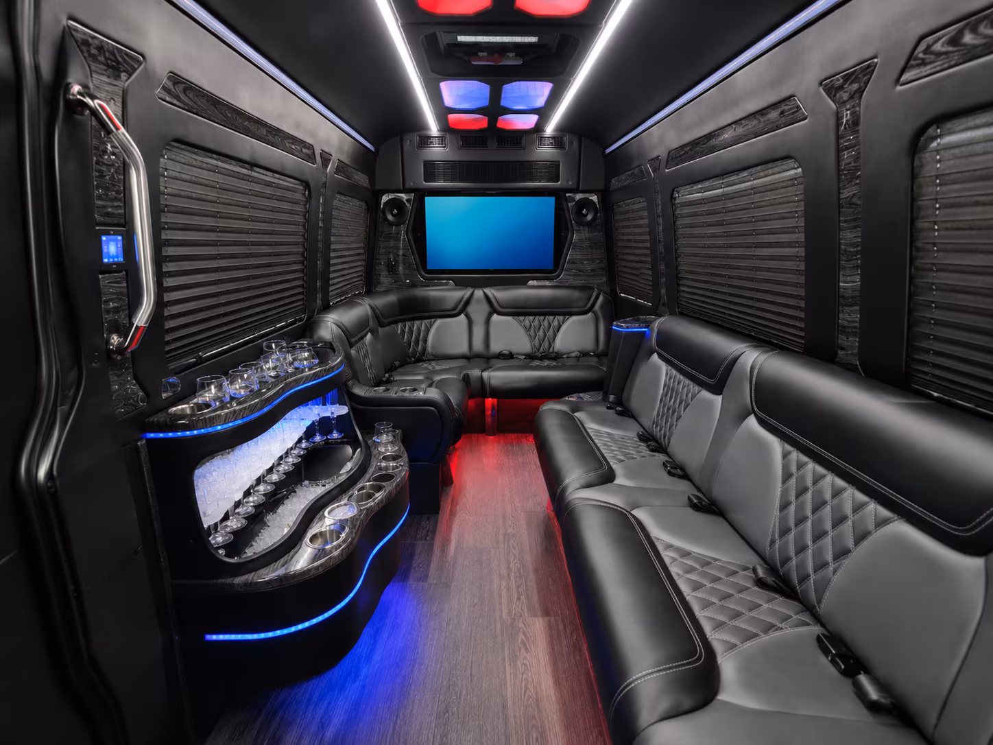 San Bernardino Airport Shuttle & Transportation party bus exterior