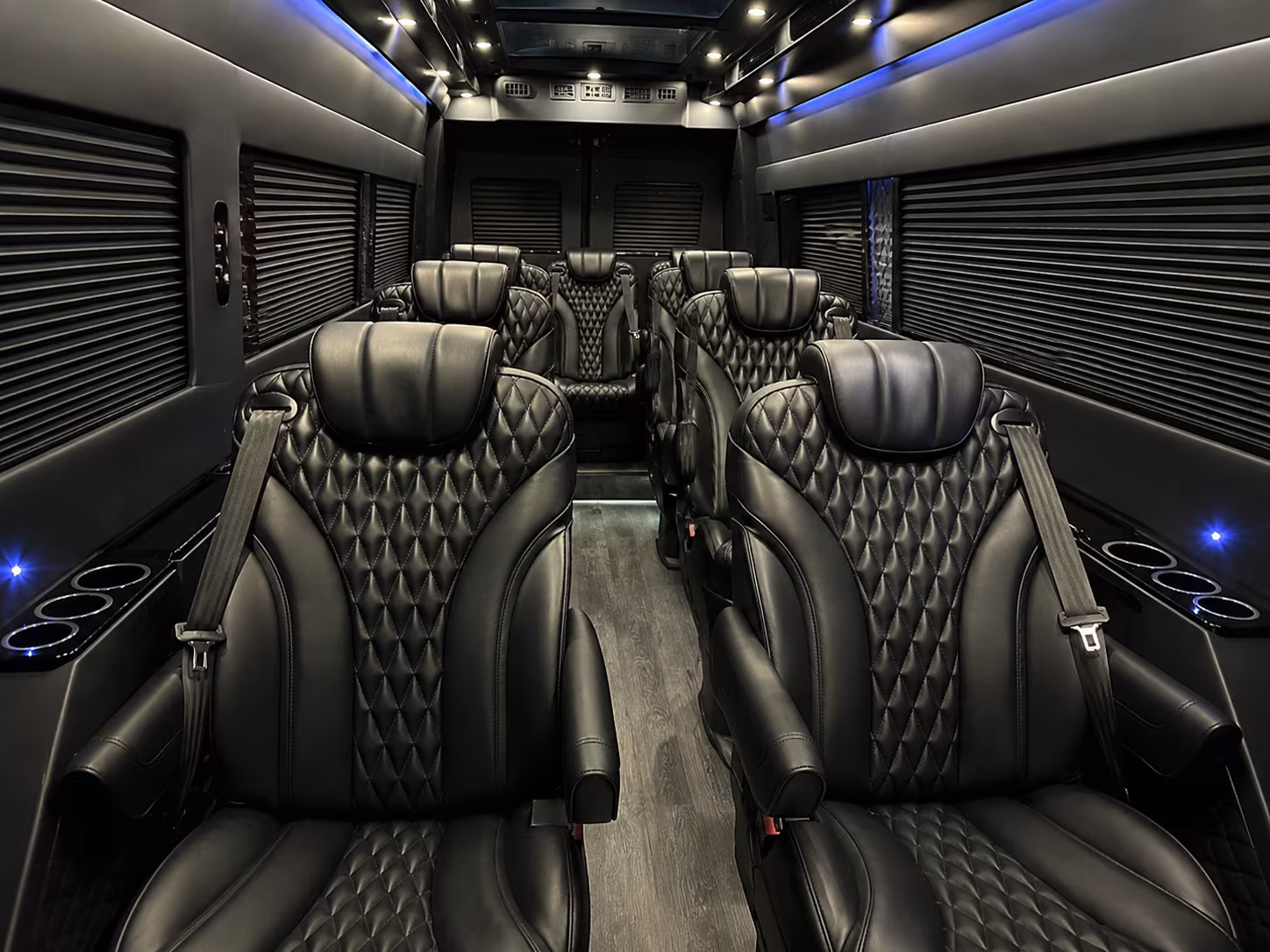 San Bernardino Airport Shuttle & Transportation party bus exterior