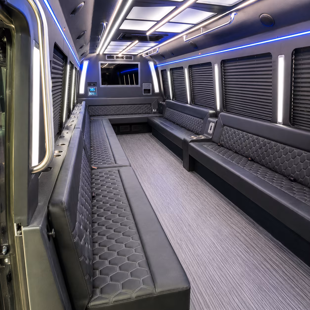 San Bernardino Bachelor & Bachelorette Transportation party bus exterior