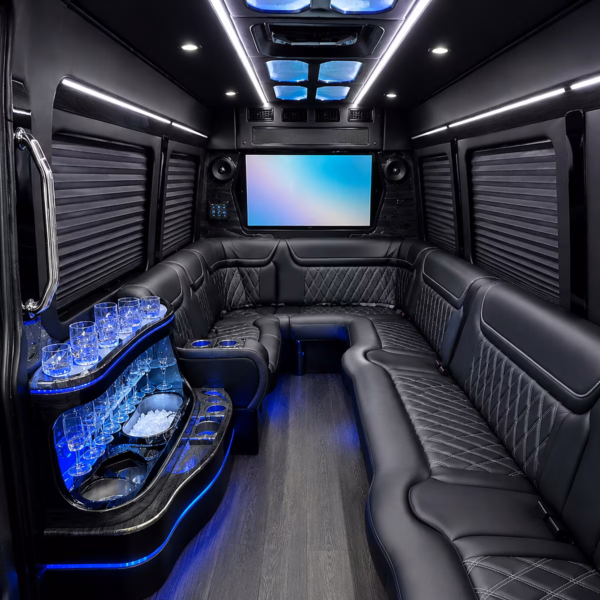San Bernardino Birthday, Sweet 16, & Quinceañera Transportation onboard seating
