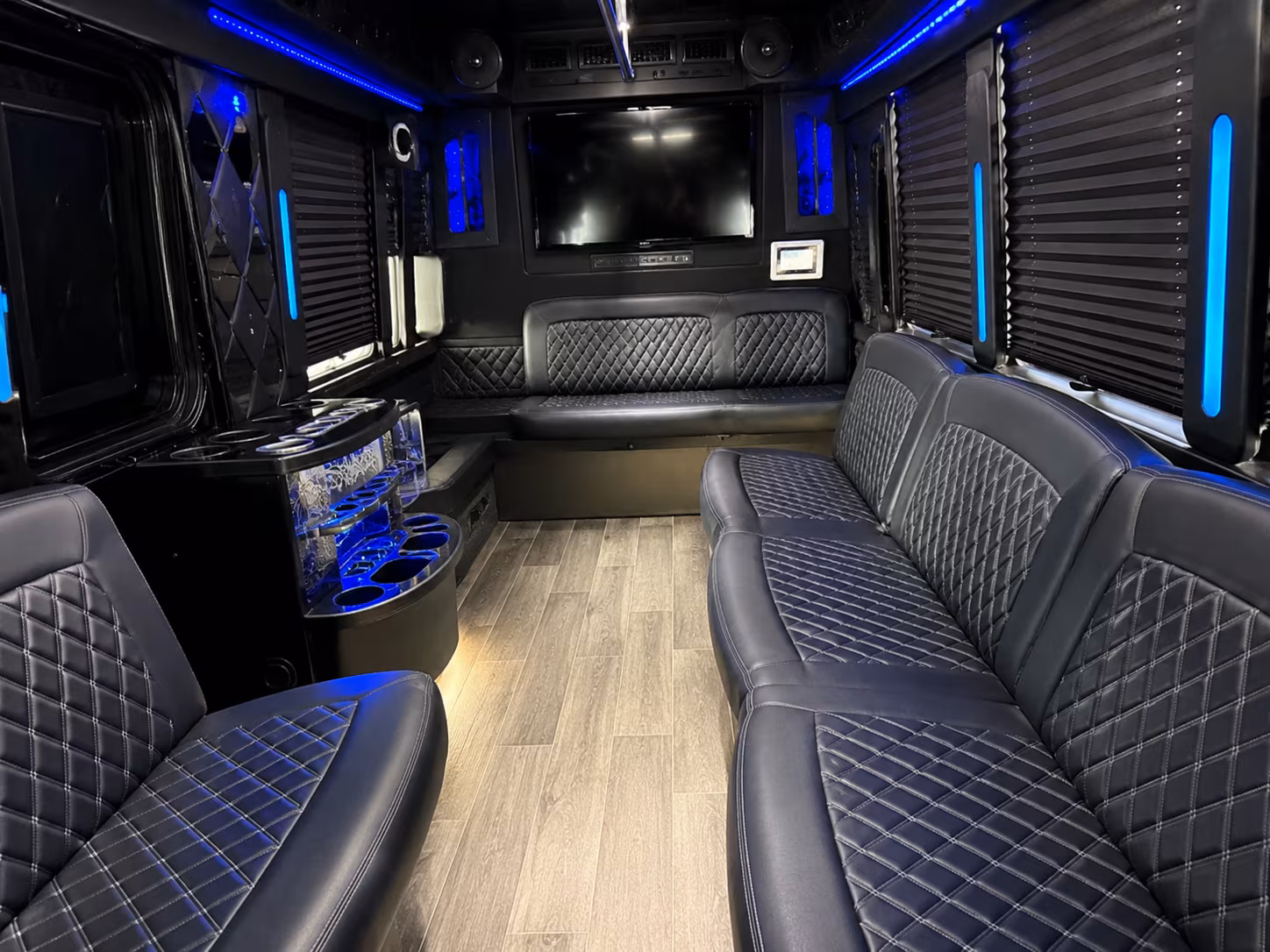 San Bernardino Concert & Music Festival Transportation party bus exterior