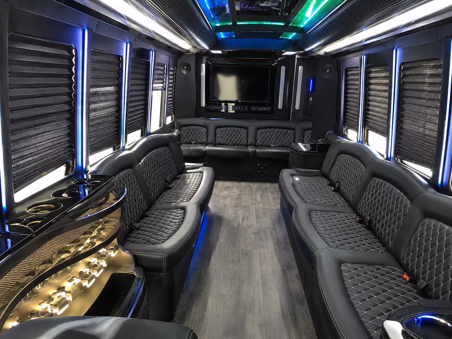 San Bernardino Concert & Music Festival Transportation party bus exterior
