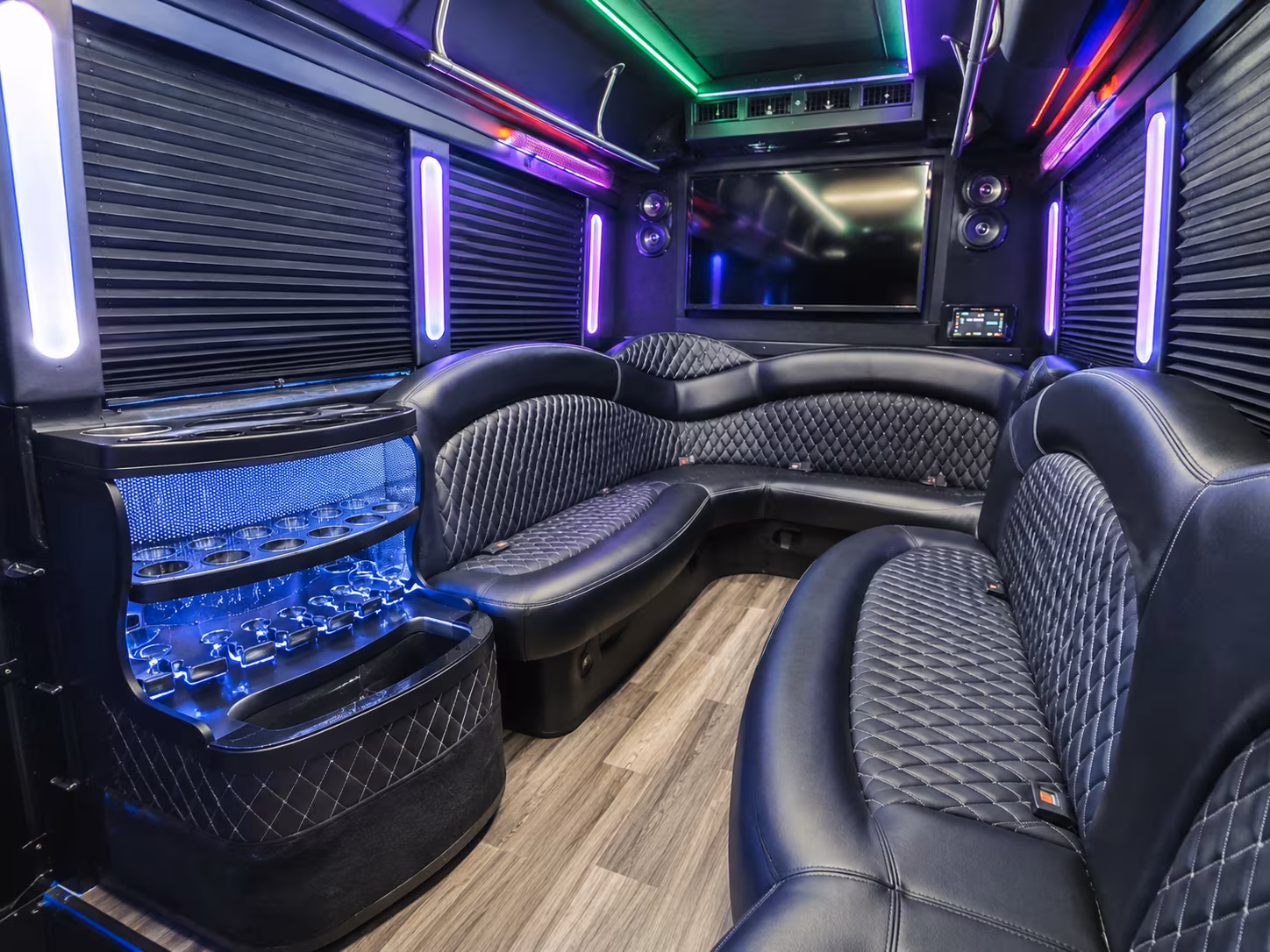 San Bernardino Concert & Music Festival Transportation party bus exterior