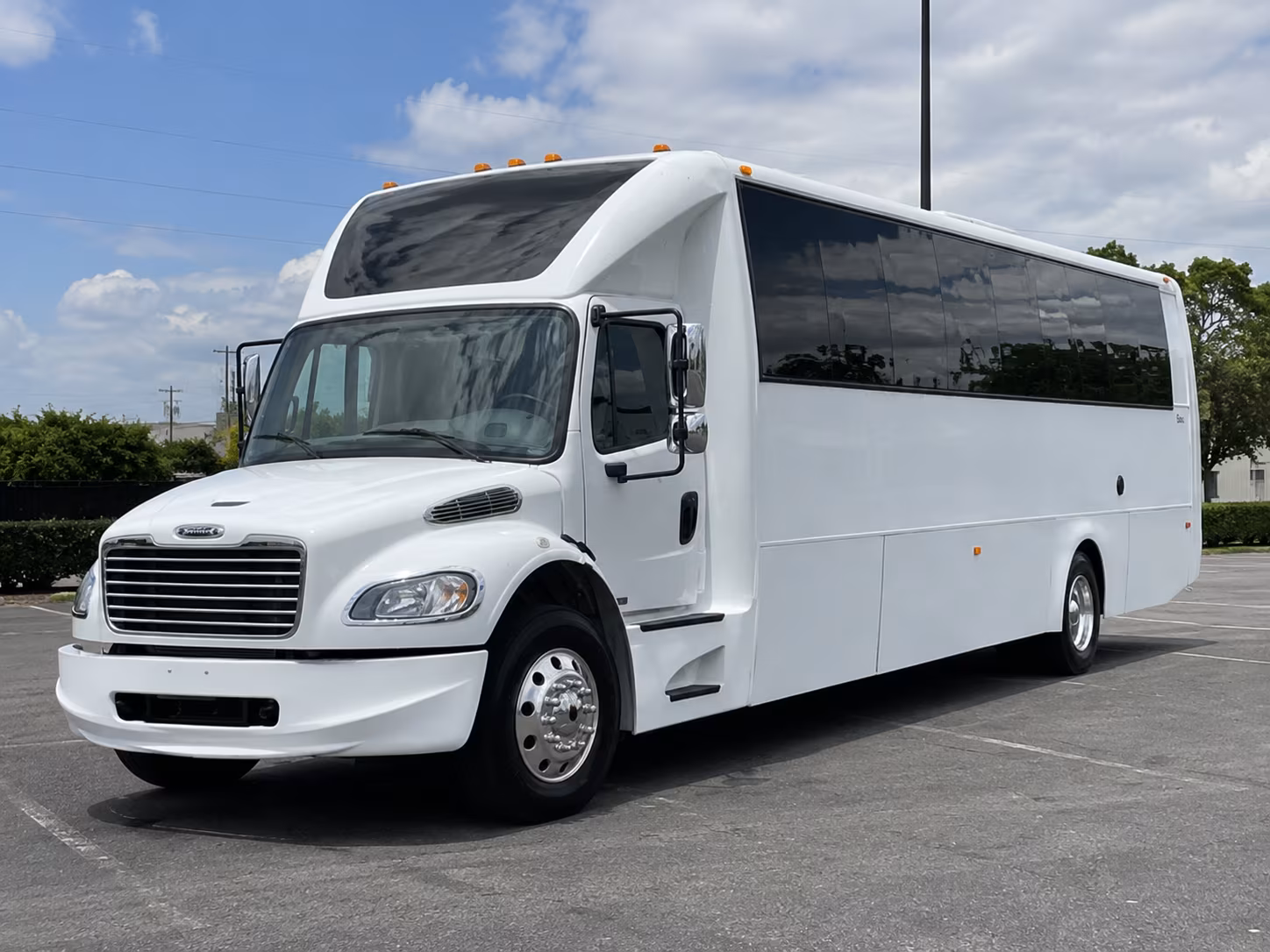 San Bernardino Concert & Music Festival Transportation party bus exterior