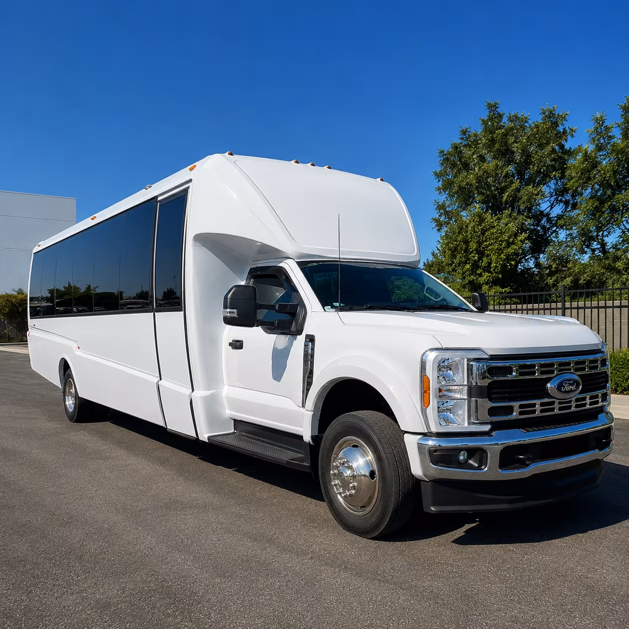 San Bernardino Corporate Transportation party bus exterior