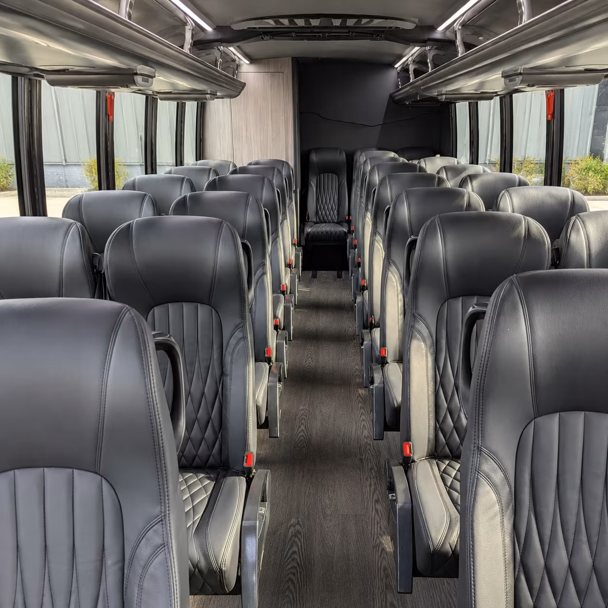 San Bernardino Corporate Transportation party bus exterior
