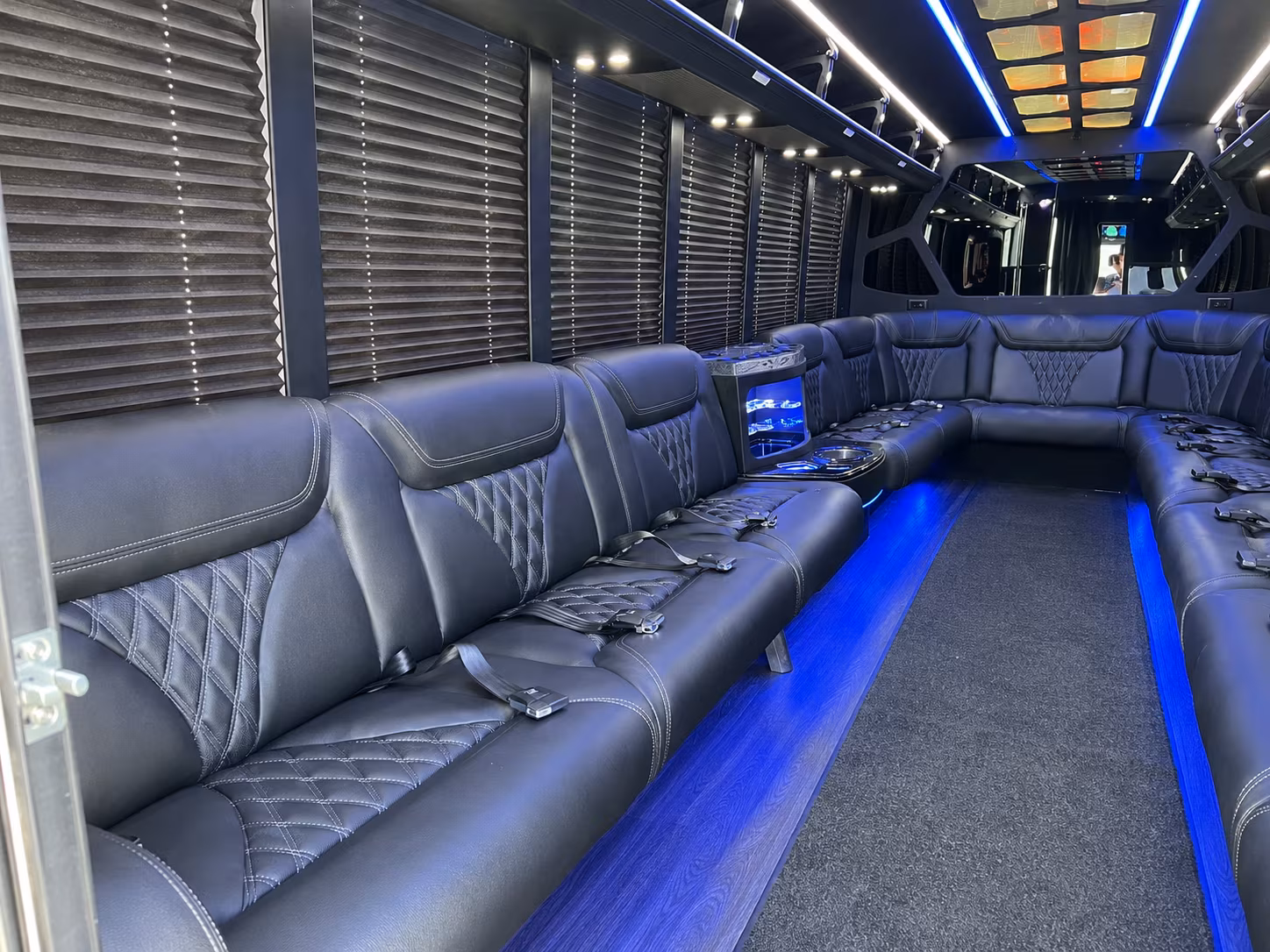 San Bernardino Private Event Transportation onboard seating