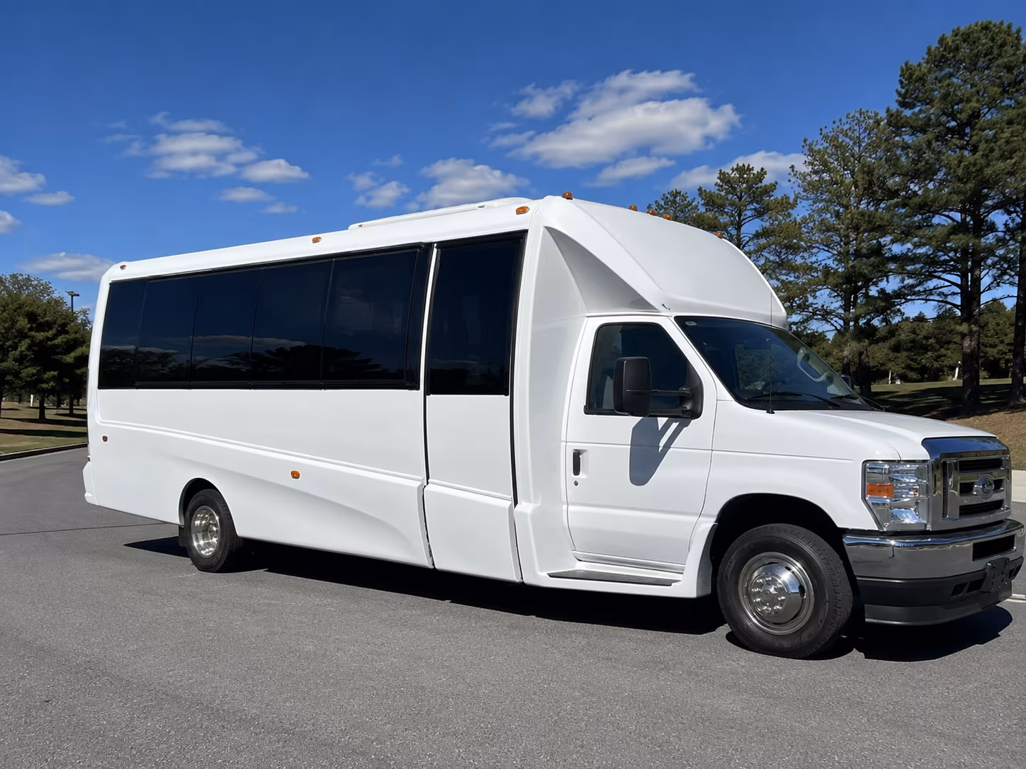 San Bernardino Prom & Homecoming Transportation party bus exterior