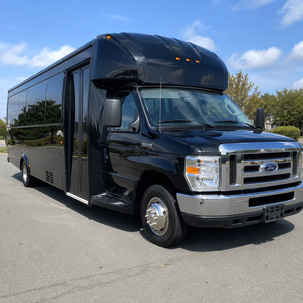San Bernardino Winery Tour & Pub Crawl Transportation party bus exterior
