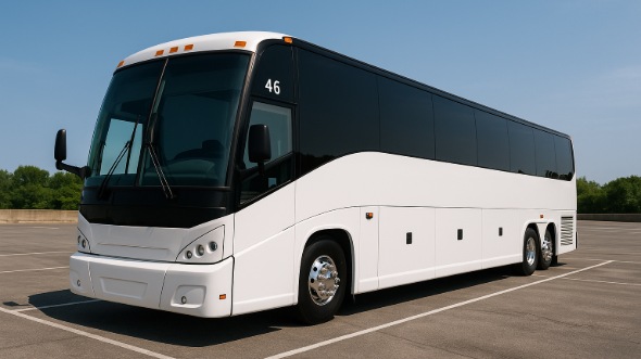 Exterior of San Bernardino Party Bus Company's 40 Passenger Party Bus in San Bernardino