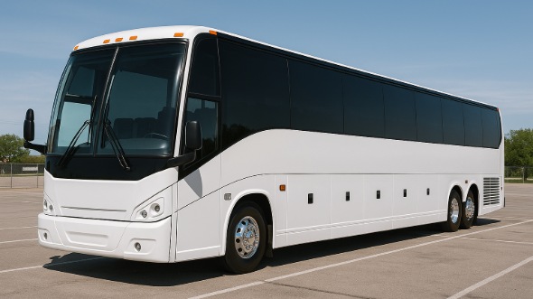 Exterior of Charter Bus Company Fontana's 50 Passenger Party Bus in Fontana