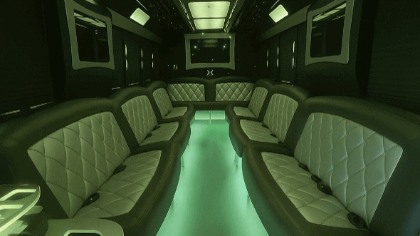 san bernardino 50 passenger party bus interior